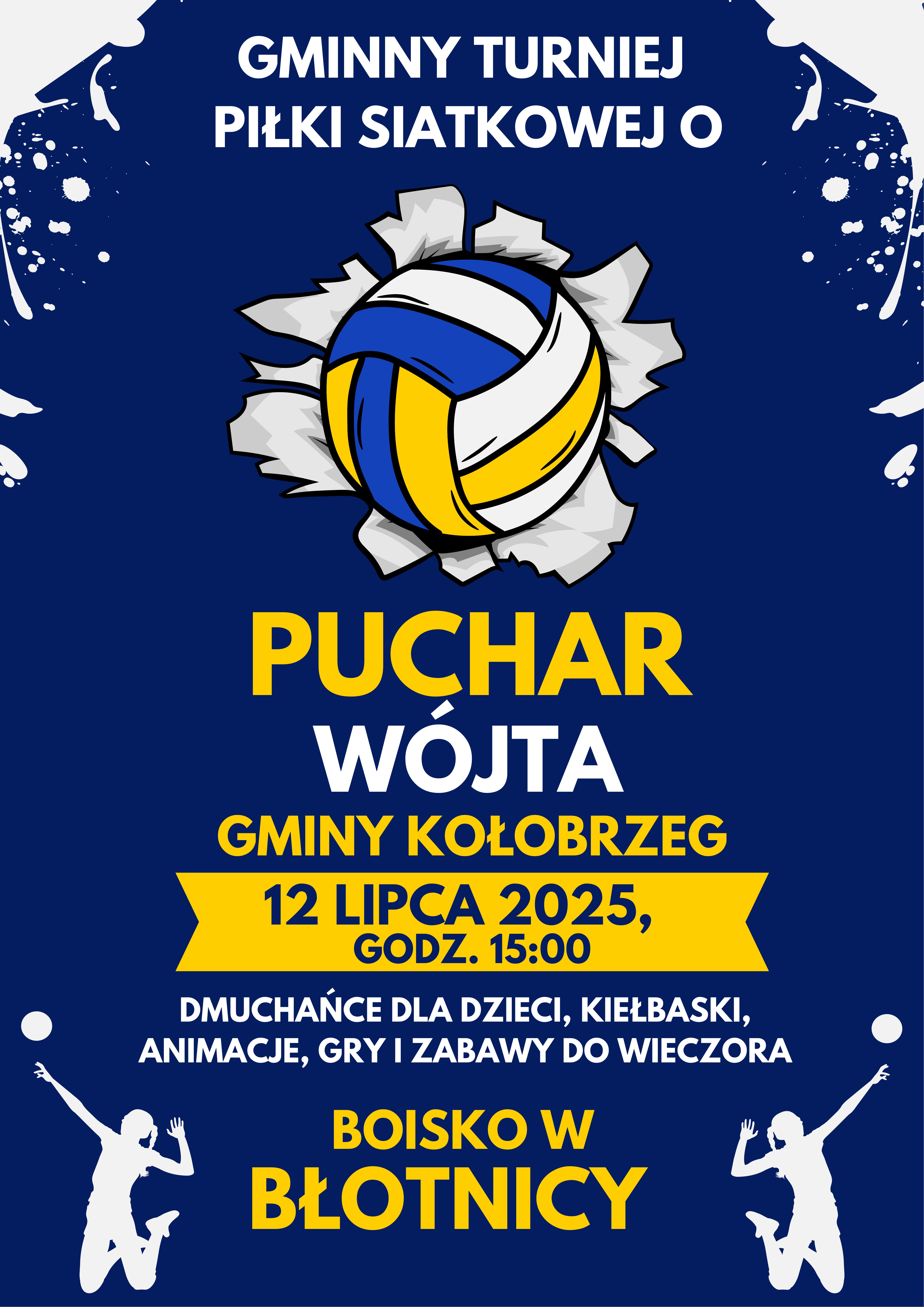 Plakat turnieju piłki siatkowej