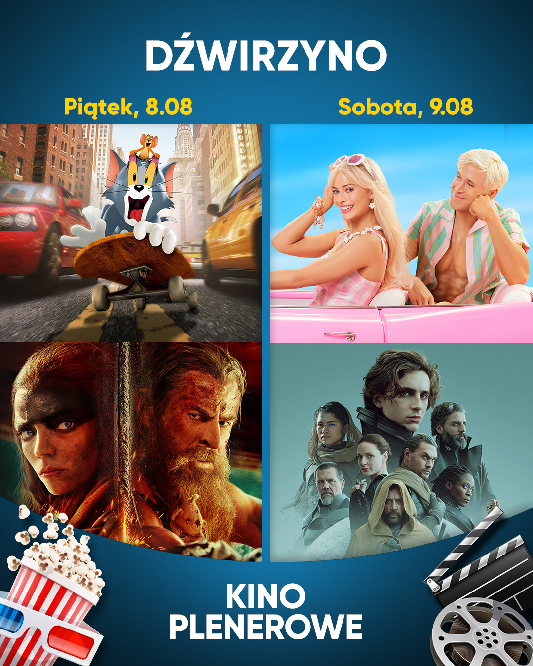 Grafika Projekt Plaża - Repertuar Kina Plenerowego